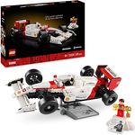 LEGO Icons McLaren MP4/4 & Ayrton Senna Modellauto Set, F1 Rennwagen Bausatz für Erwachsene, mit funktionierender Lenkung und detailgetreuem V6-Turbomotor, Sammlerstück, Geschenk-Idee zum Geburtstag, 10330 - Preisvergleich