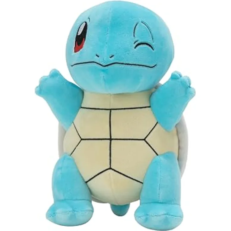Pokémon Schiggy Plüsch, 20 cm aus super weichem Material, offizielles Produkt