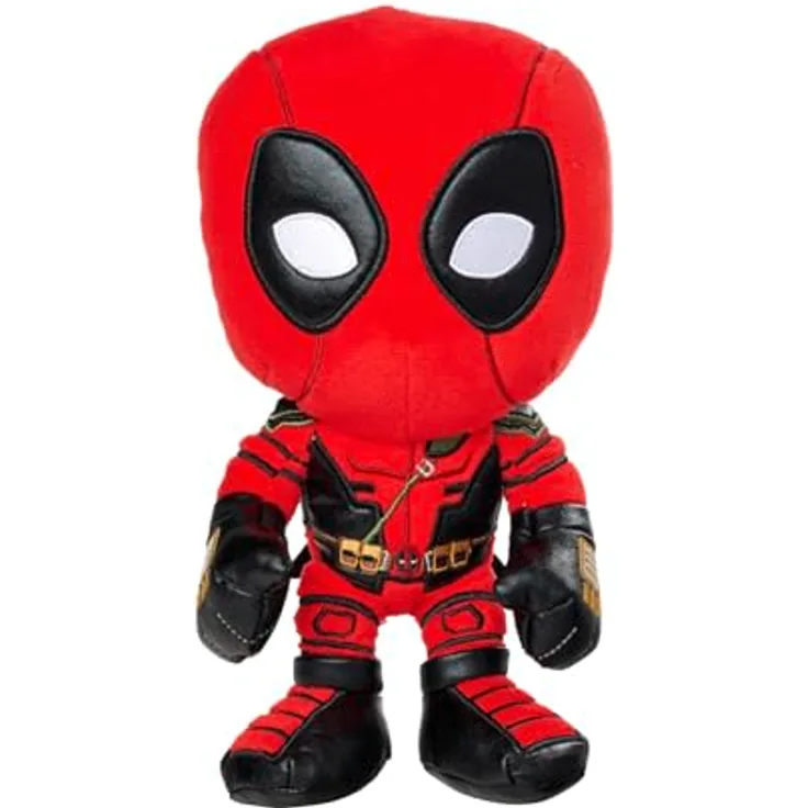 Simba Toys Marvel Deadpool Plüschtier, 25 cm groß, kuschliges Kuscheltier