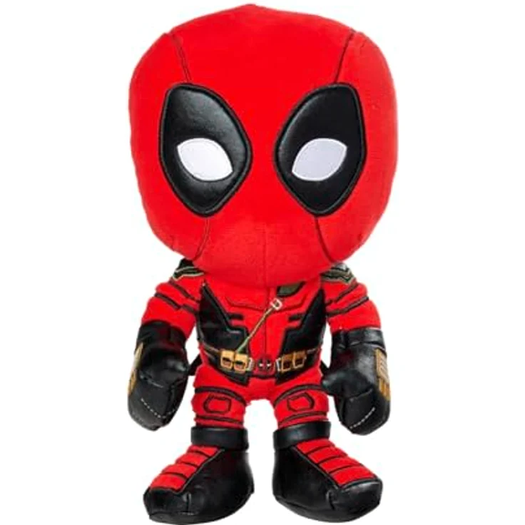 Simba Toys Marvel Deadpool Plüschtier, 25 cm groß, kuschliges Kuscheltier – Bild 1