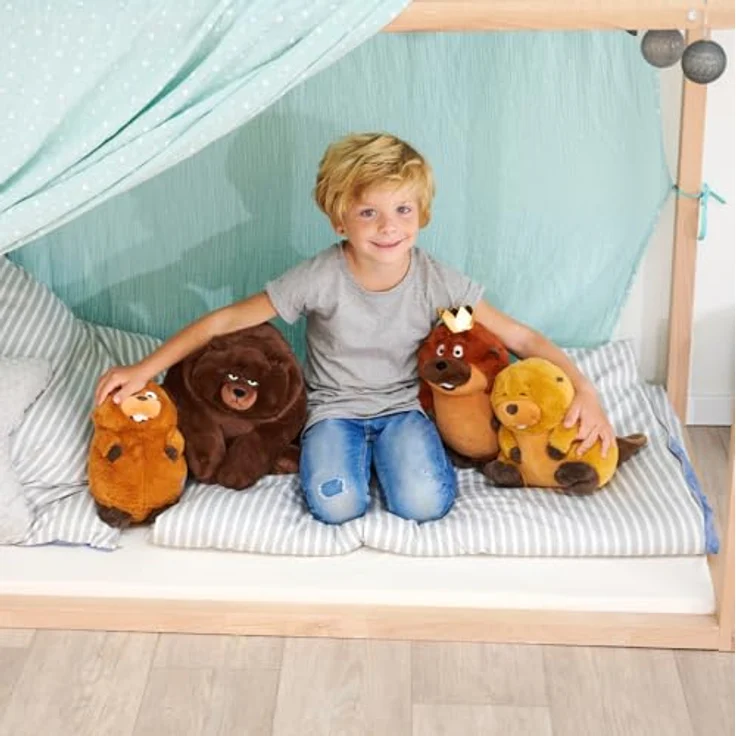 Simba Disney Pixar Hoppers Mabel Beaver, Plüschtier 22 cm aus weichem Plüschstoff, offizielles Lizenzspielzeug für Kinder und Sammler – Bild 3