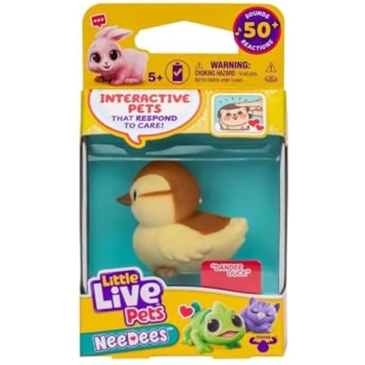 Little Live Pets Lil' Needees Elchspielzeug, interaktive Taschentiere mit Geräuschen und Reaktionen – Bild 2