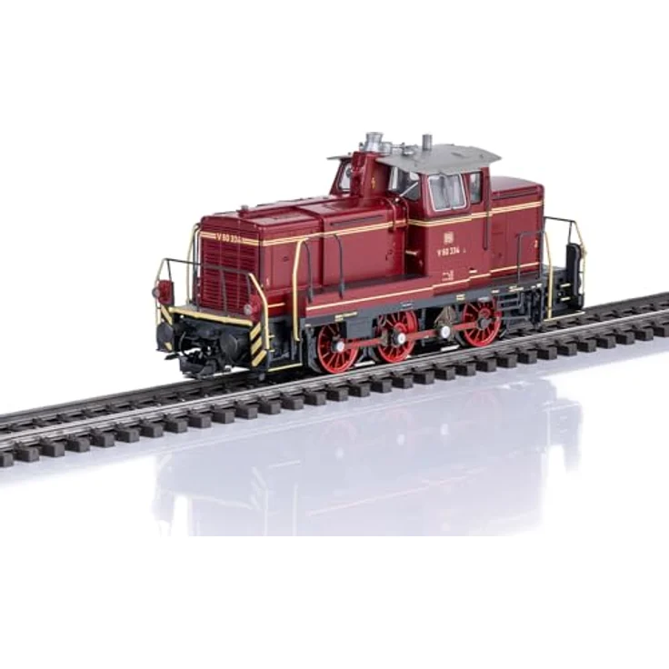 Märklin 38600 H0 Diesellok V60 der DB, purpurrot, mit Digital-Decoder mfx+ und Geräuschfunktionen, 12 cm Länge über Puffer – Bild 2