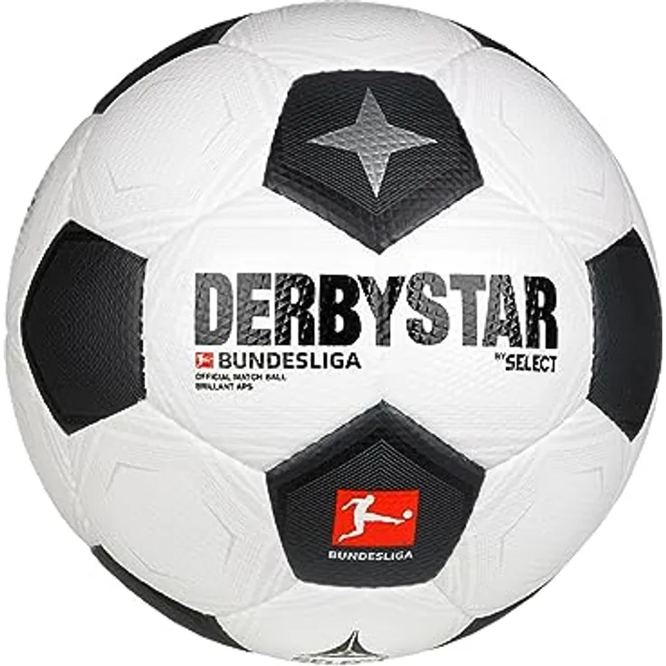 Derbystar Unisex – Erwachsene Bundesliga Brillant APS Classic v23 Fußball, weiß, 5