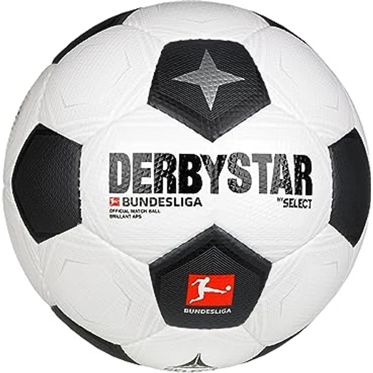 Derbystar Unisex – Erwachsene Bundesliga Brillant APS Classic v23 Fußball, weiß, 5 – Bild 1