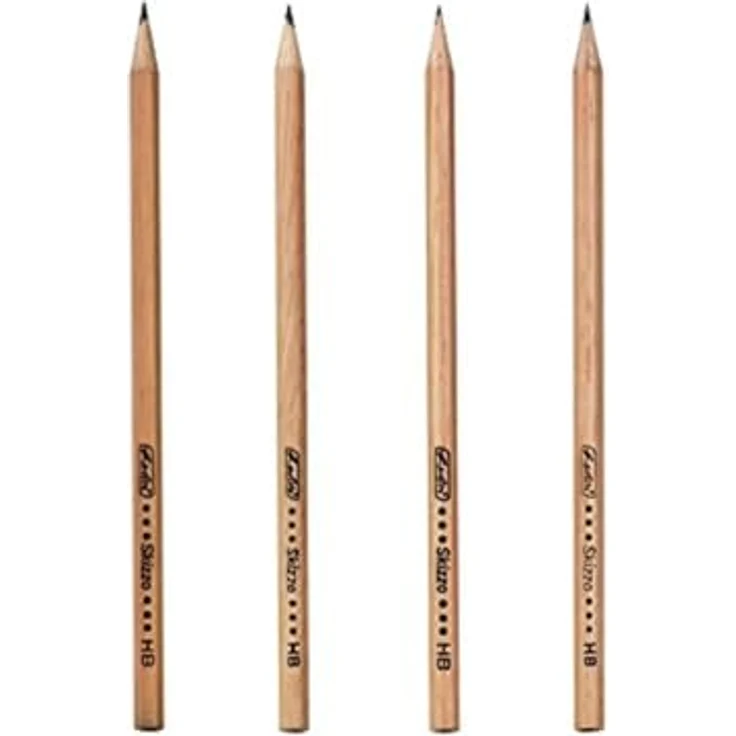 Herlitz Bleistifte Skizzo natur HB 4 Stück FSC - Preisvergleich – Bild 4