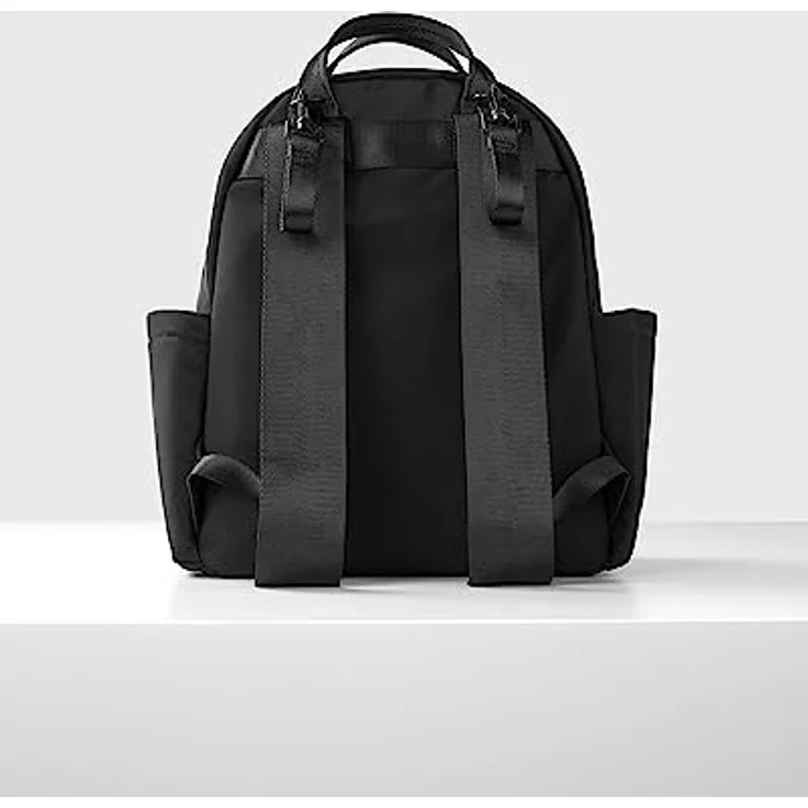 Skip Hop Envi Luxe Eco Wickelrucksack, schwarz, nachhaltig aus recycelten Materialien, 10 Taschen und Fächer, leicht zugängliches Fach für Feuchttücher – Bild 18