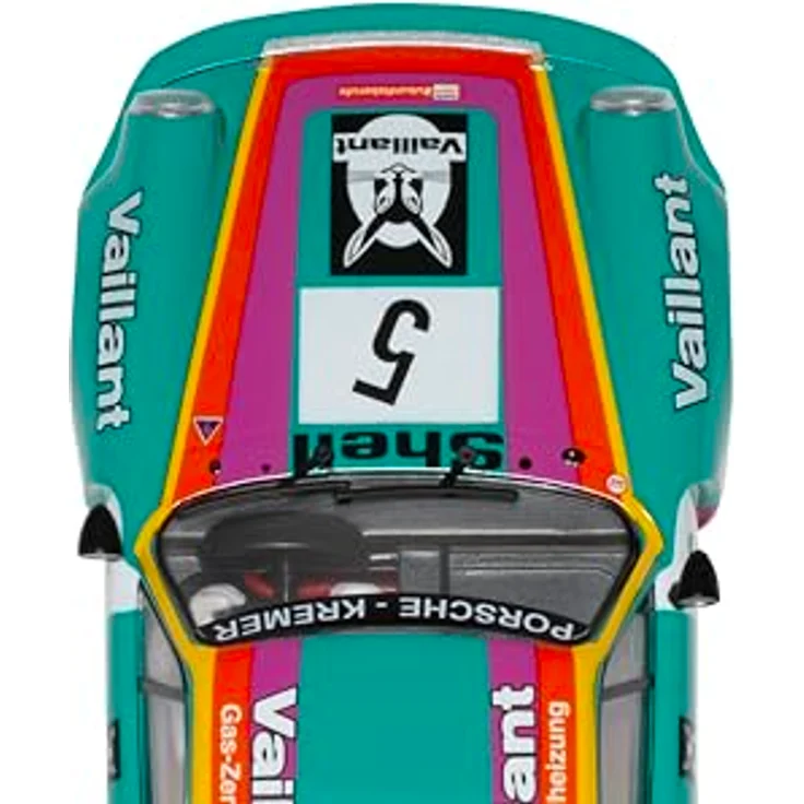 Scalextric C4439 1:32 Porsche 911 3.0 RSR Vaillant #5 HD - Slotcar, Rennbahn, Auto für Rennbahn, Rennbahnauto, Rennbahn – Bild 5