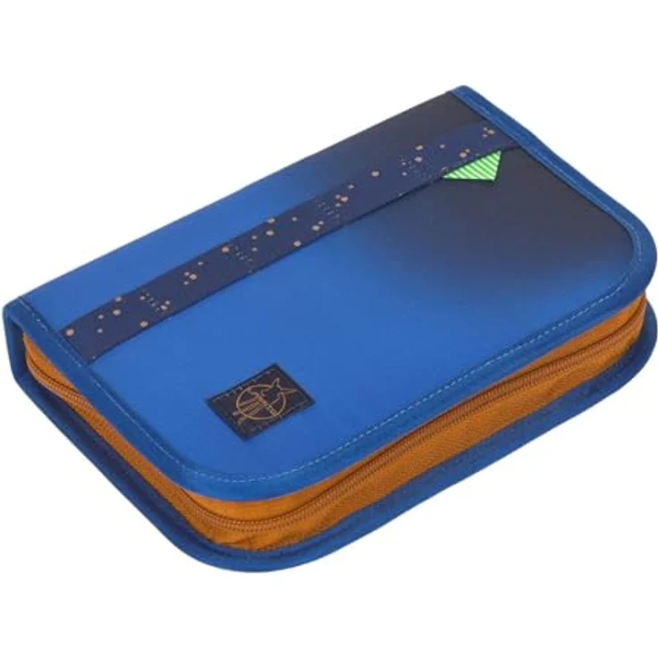 LÄSSIG Schulranzen Set Light Unique, 7-teilig mit Regenhülle, großes Hauptfach, gepolsterte Träger, robuster Materialmix, Space Blue – Bild 5