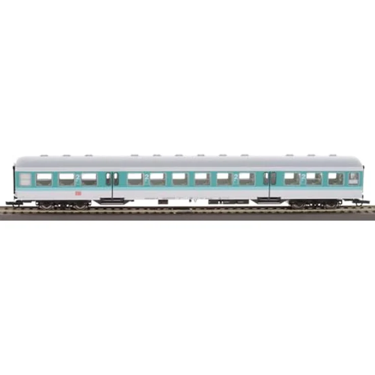 Roco 6200034 H0 3er-Set Nahverkehrswagen der DB AG, minttürkis-lichtgrau, 1./2. Klasse ABN 417.0, 2. Klasse Bn 447, Steuerwagen BDnrzf 463 – Bild 6