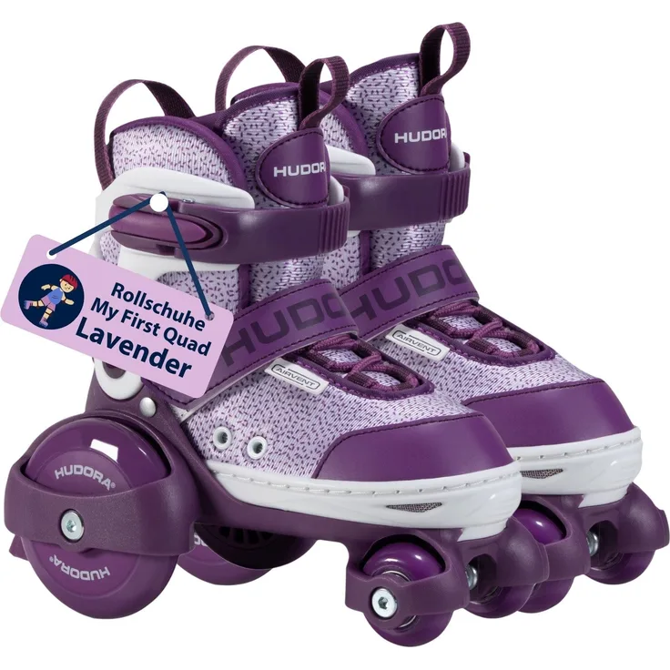 Hudora Rollschuhe My First Quad Skates, größenverstellbar, Belüftungssystem, verschiedene Farben, Gr. 26-33