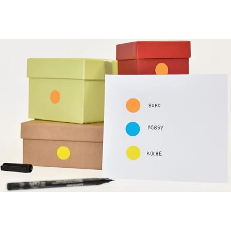 AVERY Zweckform Klebepunkte leuchtorange Ø 12,0 mm, selbstklebend, 270 Stück – Bild 4