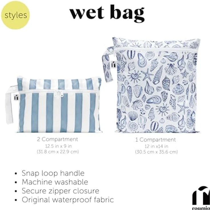 Bumkins Roamio Wasserdichte Clutch, vielseitige Tragetasche für Baby und Reisen, BPA-frei, maschinenwaschbar, mit Druckknopf-Riemen – Bild 5