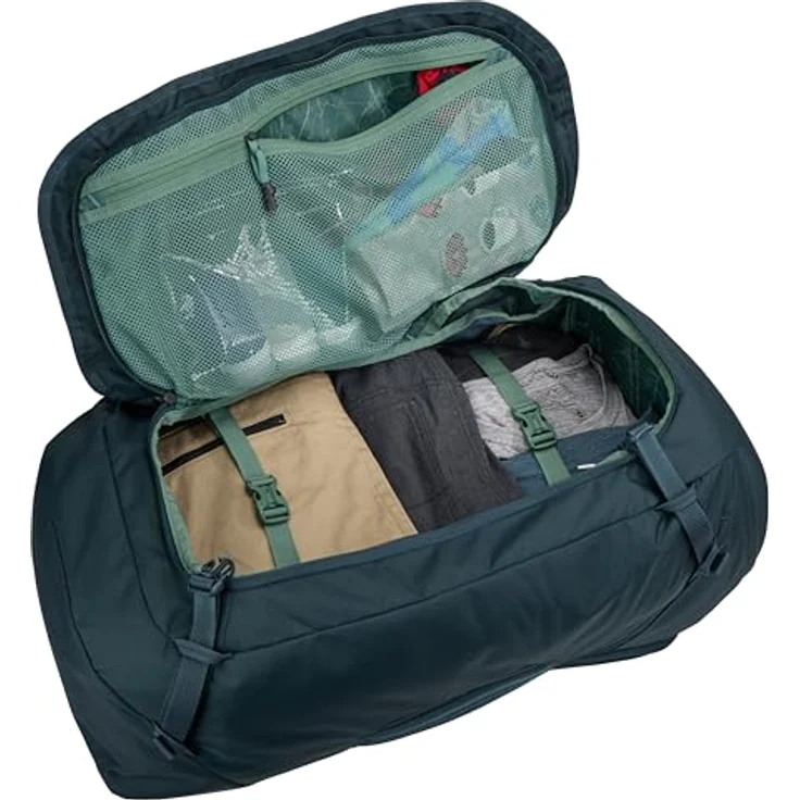 Thule Trekkingrucksack Landmark Travel 60L für Frauen, strapazierfähiger Rucksack aus 420D Dobby Polyester, anpassbare Passform – Bild 12