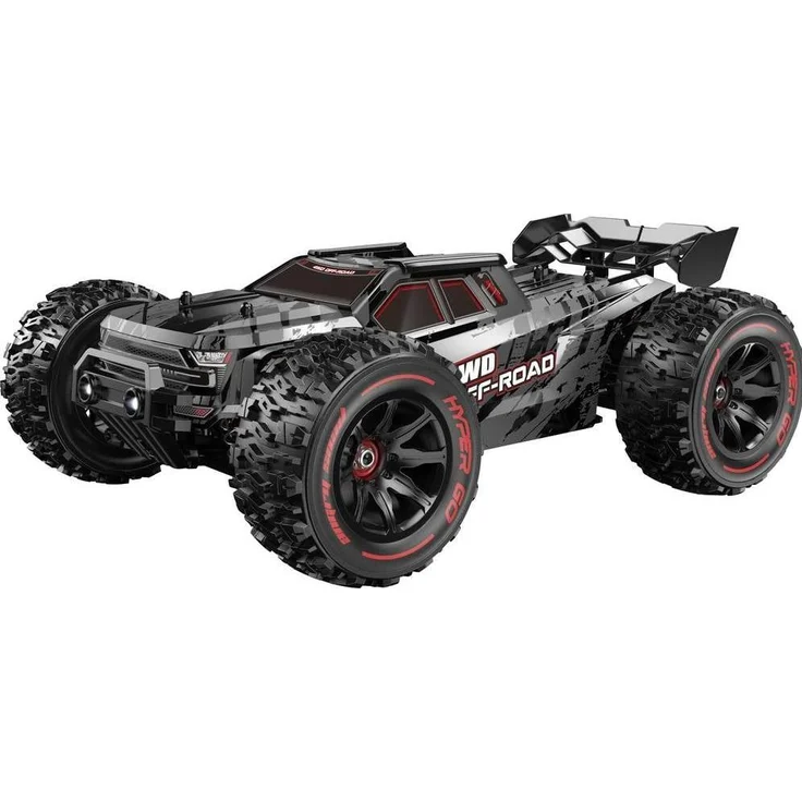 MJX Hyper GO Truggy 1:14, RTR Offroad Fahrzeug mit 55 km/h Top-Speed, spritzwassergeschützt, inkl. Sandpaddelräder und goldfarbener Karosserie