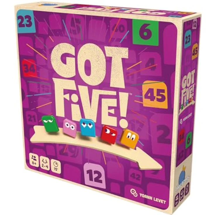 Blue Orange Got Five!, DE-Version, Schnelles Familienspiel für 2-4 Spieler ab 8 Jahren, Logik- und Deduktionsspiel, 15 Minuten Spielzeit – Bild 3