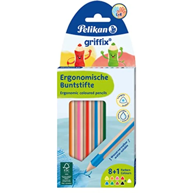 Pelikan griffix Buntstifte, 8+1 stück, in Faltschachtel – Bild 2