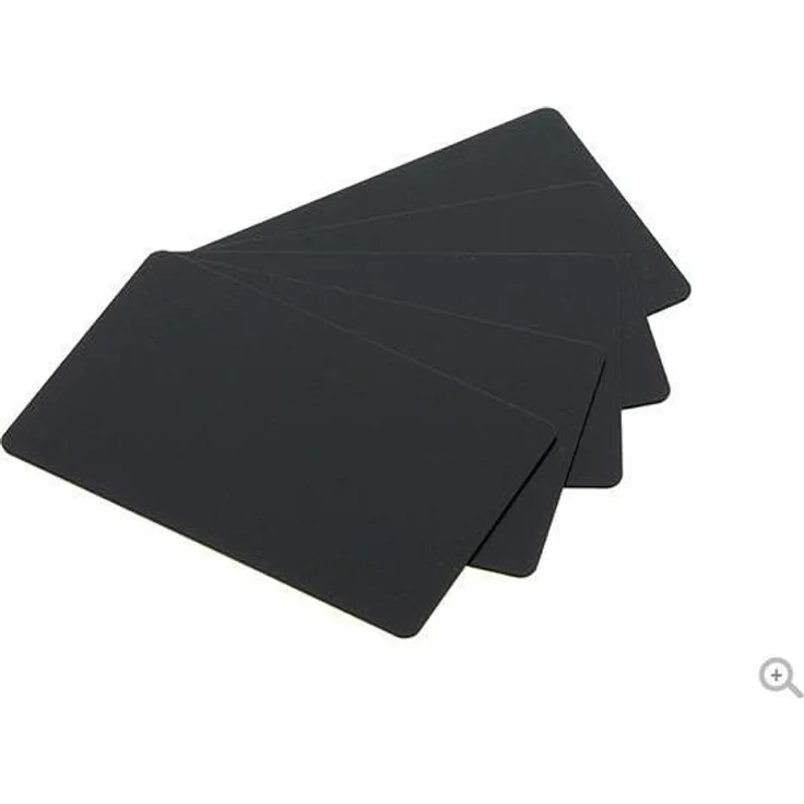 Evolis PVC-U Plastikkarten C8001, 30mil, matt schwarz, 500er Pack für Zenius, Primacy, Elypso und mehr – Bild 1