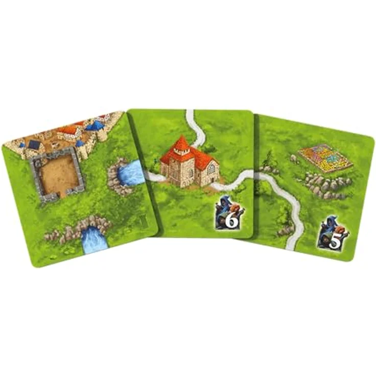 Hans im Glück Carcassonne – Türme und Gauner, 4. Erweiterung für Familienspiel, 2-6 Spieler, 7+, 45 Minuten, Deutsch – Bild 4