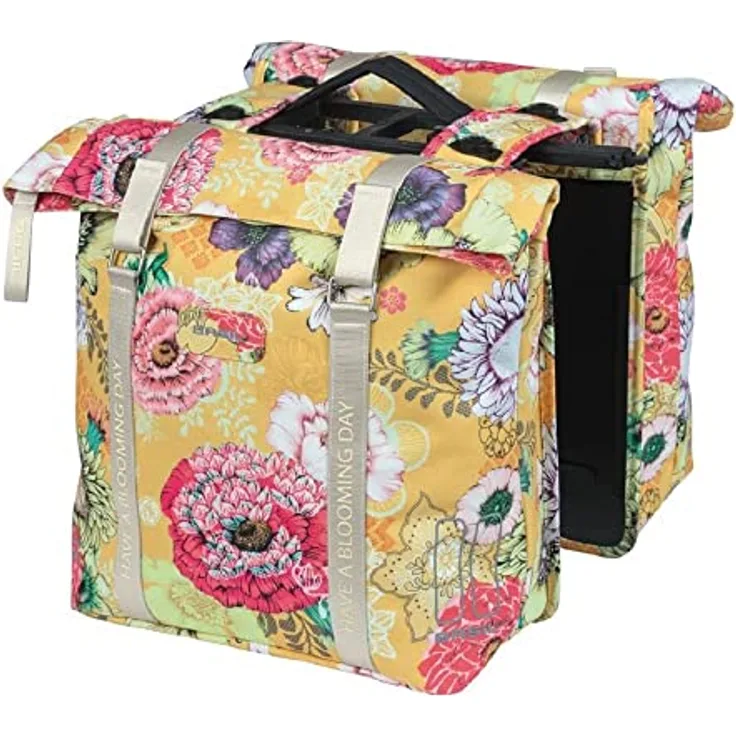 Basil Unisex – Erwachsene Bloom Field Mik Gepäckträgertaschen, Honey Yellow, Mit MIK