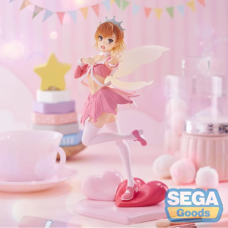 Sega A Certain Scientific Railgun T Luminasta PVC Statue Mikoto Misaka, 20 cm, detailreiche Sammelfigur in bedruckter Box