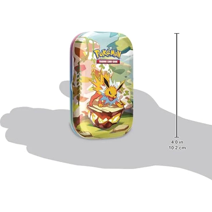 Pokémon Mini-Tin-Box Karmesin & Purpur – Prismatische Entwicklungen: Blitza (2 Boosterpacks & 1 Münze) - Fantastische Illustration von Blitza – Bild 3