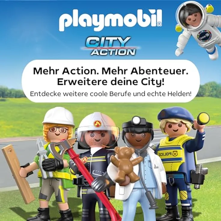 Playmobil® 72079 Verfolgungsjagd mit Motorrad, Spielset mit Dieb und Brecheisen, geeignet für Kinder ab 3 Jahren – Bild 6