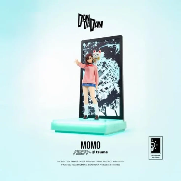 Tsume Dandadan Neon Figur 1/9 Momo, 25 cm Statue mit USB-C Daisy-Chain Ausgang und Stromanschluss – Bild 4
