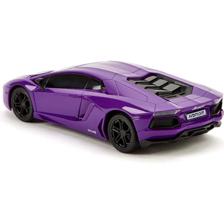 CMJ RC CARS Lamborghini LP700-4, ferngesteuertes Auto im Maßstab 1:24, lila, mit 2,4 GHz Frequenz und Arbeitsscheinwerfern – Bild 2