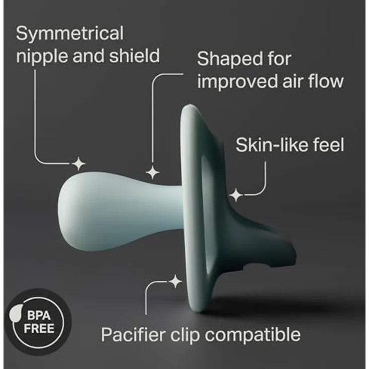 Tommee Tippee Ultraleichter StayPut Schnuller, 6-18 Monate, 4er Pack, einteiliges Silikondesign, kieferorthopädisch – Bild 3