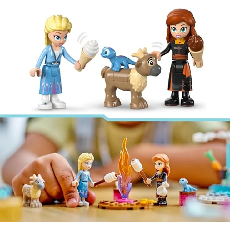 LEGO Disney Frozen Elsas Eispalast, Eiskönigin-Schloss-Spielzeug mit Prinzessin ELSA und Anna Puppen, Plus 2 Tierfiguren, tolles Geschenk für 4-jährige Mädchen und Jungen 43238 - Preisvergleich – Bild 4