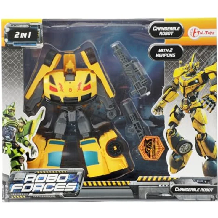 BREIMEIR Roboforce Verwandlungsroboter Sportwagen 4f, Transformierbarer Action-Roboter in stylischem Design – Bild 2