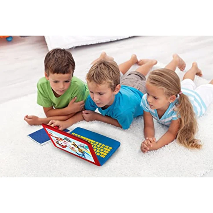 Lexibook zweisprachiger Lernlaptop Paw Patrol (JC598PAi17), 124 interaktive Lernaktivitäten in Englisch und Polnisch, 5,1 x 9,7 cm Bildschirm, ergonomische Maus und Tastatur – Bild 3