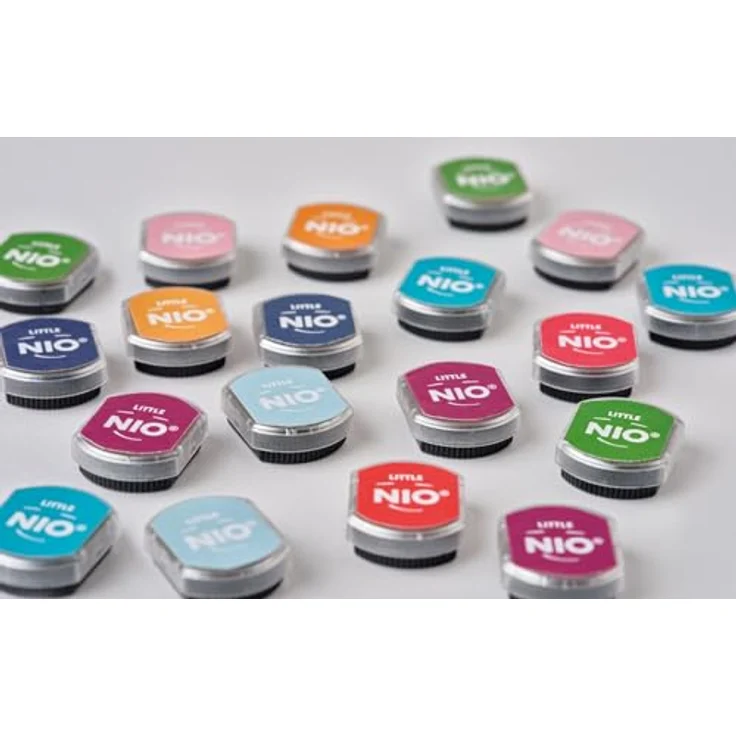 COLOP Ersatzkissen für Little NIO, zu 4 Stk. im Set. Farbsortiment: rot, gelb, grün, dunkelblau – Bild 4