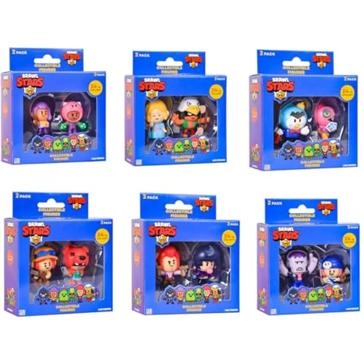 P.M.I. Brawl Stars Collectible Figures - 2 Pack (S1), zufällige Figurenauswahl – Bild 1