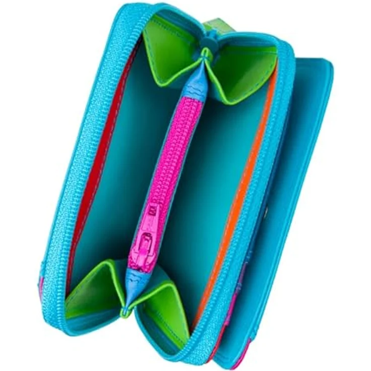 Mywalit Small Wallet Kinderportemonnaie aus 100% Leder, 10 cm, blau – Bild 4