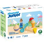 PLAYMOBIL 72006 Sand-Eisdiele, Spielzeug für kreative Rollenspiele mit Sommer-Atmosphäre