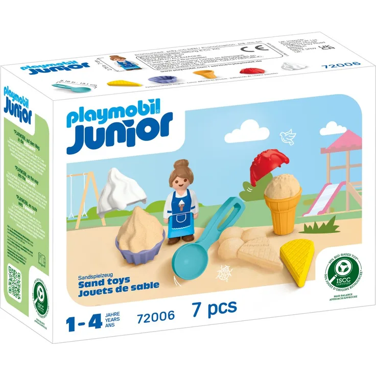 PLAYMOBIL 72006 Sand-Eisdiele, Spielzeug für kreative Rollenspiele mit Sommer-Atmosphäre