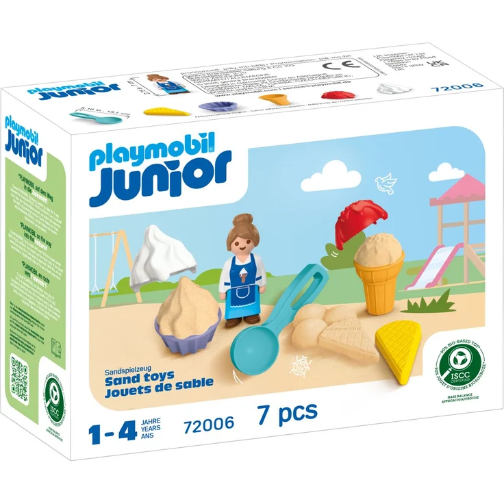 PLAYMOBIL 72006 Sand-Eisdiele, Spielzeug für kreative Rollenspiele mit Sommer-Atmosphäre