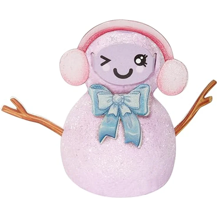 Rainbow High Anziehpuppe Winter Wonderland Doll - Violet (Purple) mit magischem Schnee und Schneemann Bastelset – Bild 6