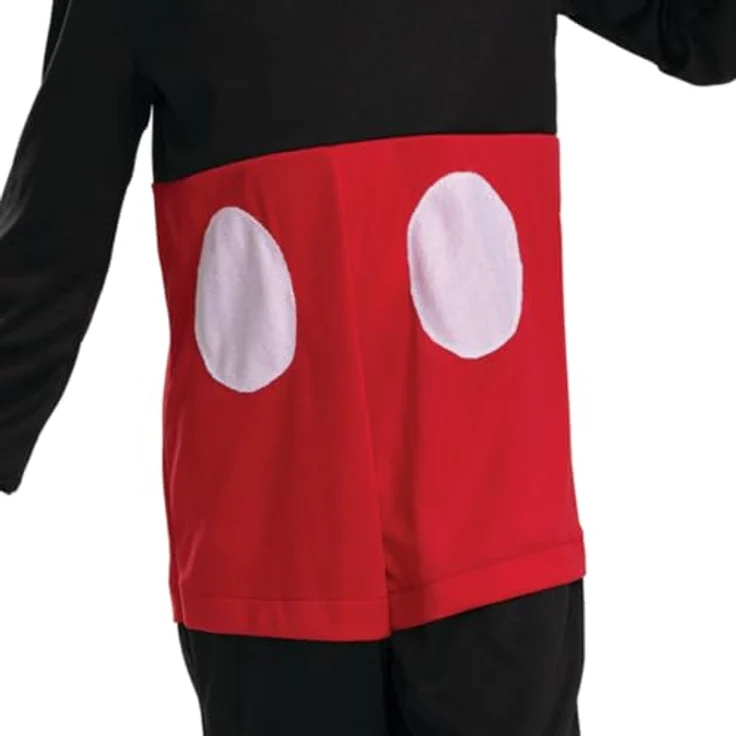 Disney Offizielles Klassisches Micky Maus Kostüm für Kinder, inklusive Stirnband, aus supersoftem Material, Größe L, perfekt für Weihnachten und Halloween – Bild 5