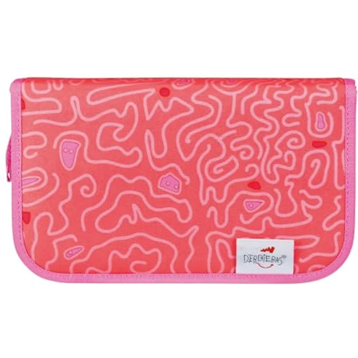 DerDieDas Schulranzen ErgoFlex Tiny Superflash Set 6-teilig, großes Hauptfach, komfortable Träger, viele Taschen, robustes Material, coral reef lachsfarben – Bild 5