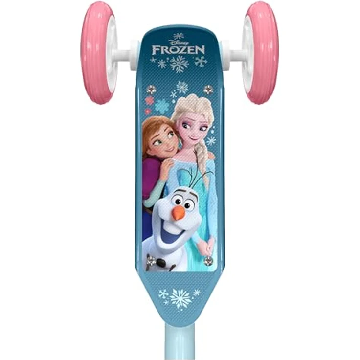 Stamp Scooter 3-Räder Frozen 2, Blau - Besserer Halt durch 3-Rad-System, höhenverstellbare Griffe, rutschfeste Fußstütze, ideal für Mädchen – Bild 3