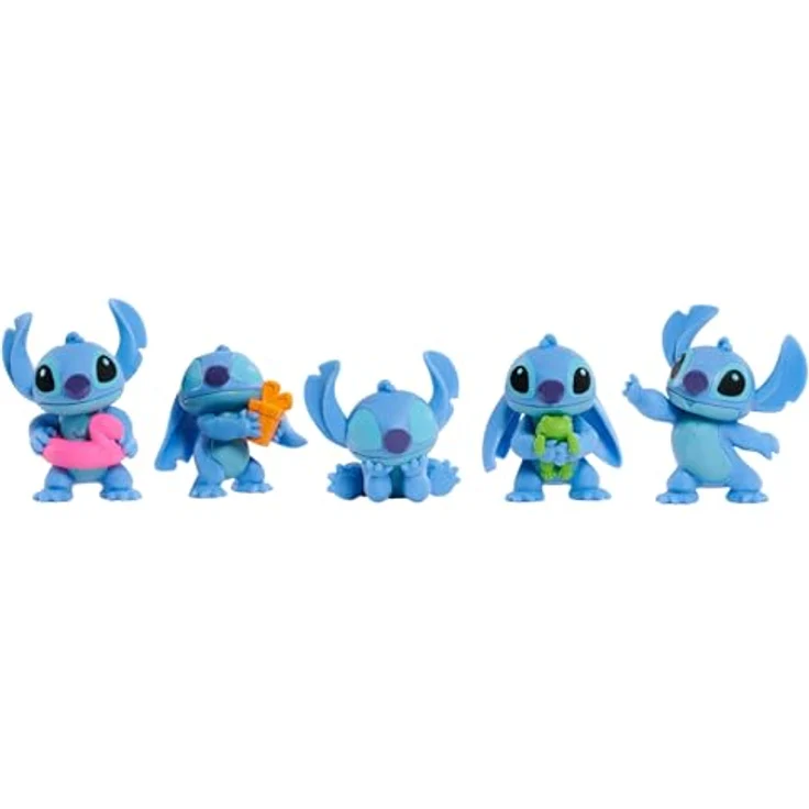 Just Play Ltd. Disney Stitch 5er Figuren Set, 5,5 cm große Sammelfiguren in verschiedenen Posen, ideal für Kinder ab 3 Jahren – Bild 3