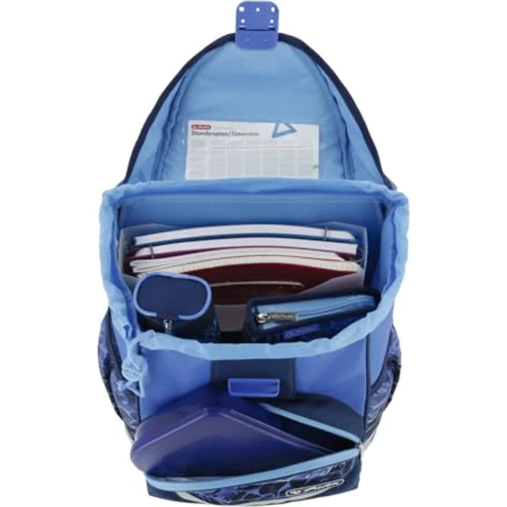 Herlitz Schulranzen UltraLight Plus Blue Shark, 16 l - OEKO-TEX zertifiziert, ergonomisch, sicher und robust – Bild 5
