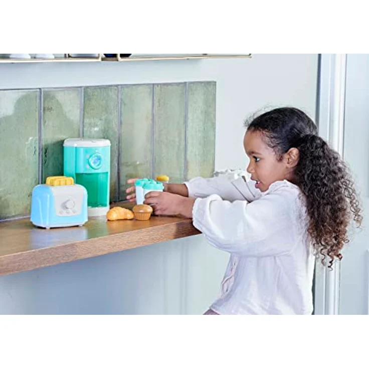 Casdon Frühstücksset zum Mitnehmen, Spielzeug-Kaffeemaschine & Toaster für Kinder ab 3 Jahren, inklusive Pop-Up-Toast! – Bild 2