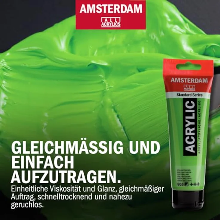 Amsterdam Standard Serie Acrylfarben Set Portrait Set, 6 x 120 ml Tuben, Mischfarben für verschiedene Hauttöne, seidenmatte Oberfläche – Bild 5