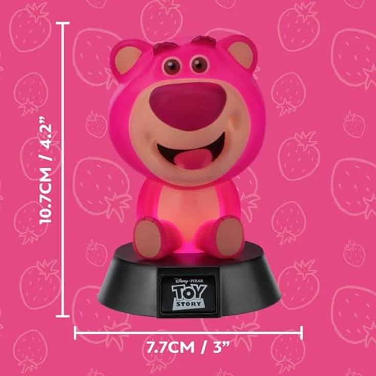 Paladone Toy Story Icons Leuchte Lotso Huggin Bear, Dekorationsleuchte mit WarmGlow-Funktion – Bild 4