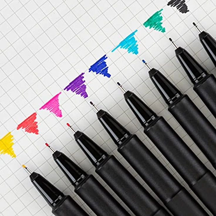 Schneider Topliner 967 Fineliner, blau, 0,4 mm, 10 Stück, wasserbasierte Tinte, metallverstärkte Spitze, Made in Germany – Bild 3