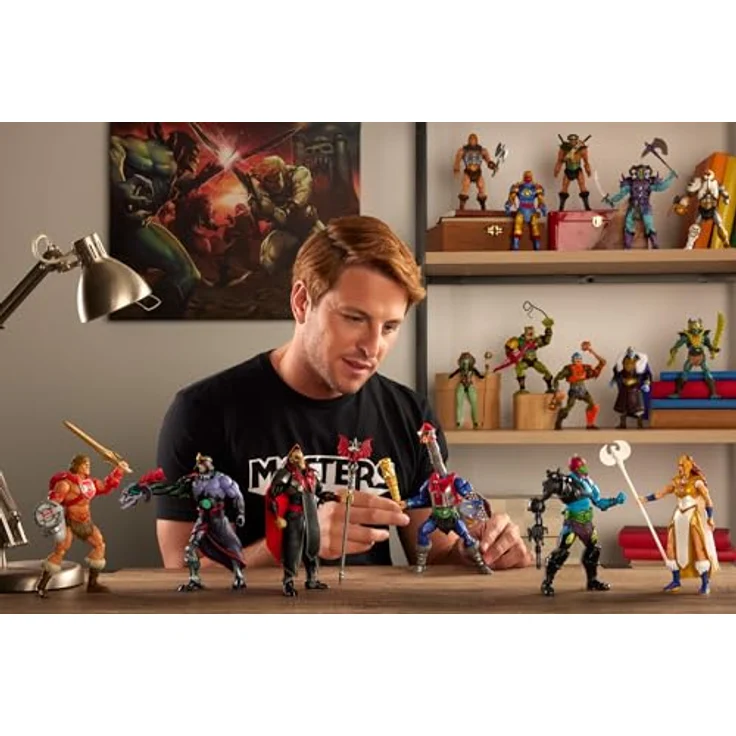 Mattel® Actionfigur Masters of the Universe Masterverse New Eternia King Keldor HYC50, Deluxe-Actionfigur mit 30 Bewegungspunkten, abnehmbarem Umhang und Krone, alternative Kopf und zusätzliche Hände – Bild 2